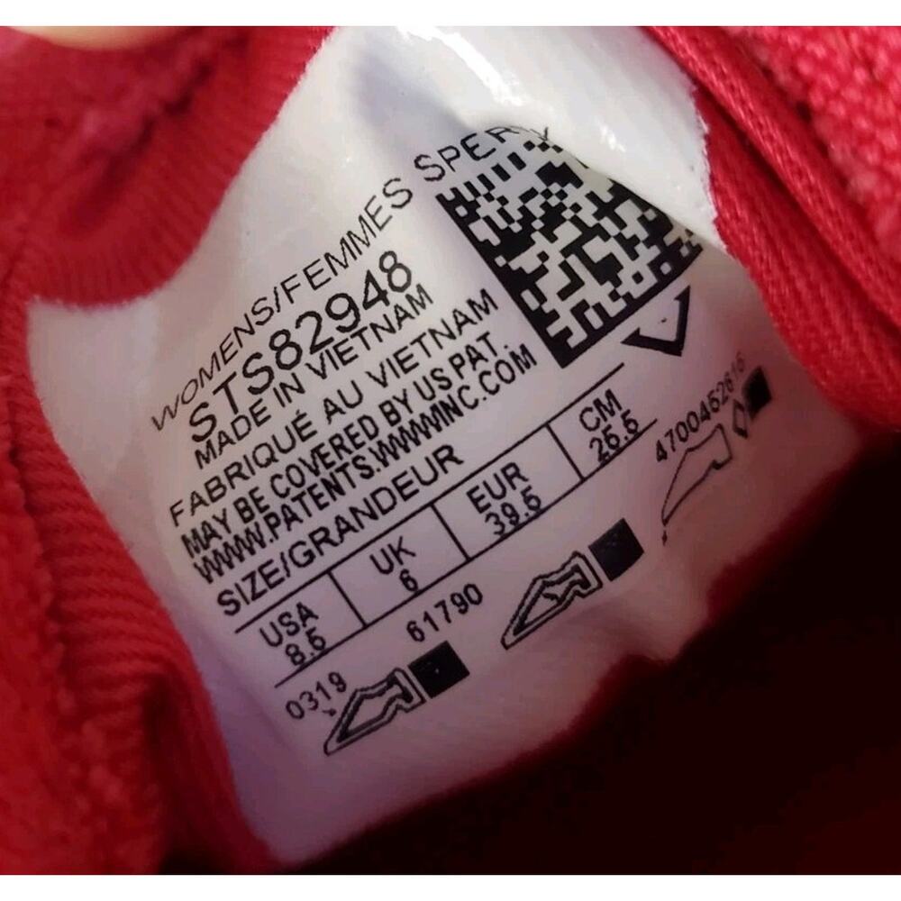 NIB Sperry Lounge LTT Mesh Red Slip On Sneaker 8.5M 39.5 - Picture 10 of 13